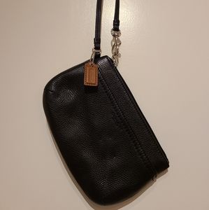 Black Coach Wristlet